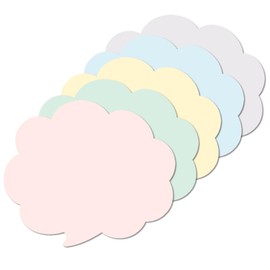 Paper Entrance Color Balloons Cards, Medium, Pastel Colors, 5 Colors, 60 Cards, POP Price Tag, Message Card 55196