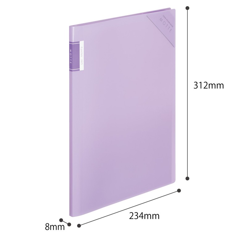 Kokuyo M5710V-6 File Clear Holder Book MOTTE A4 6P Purple