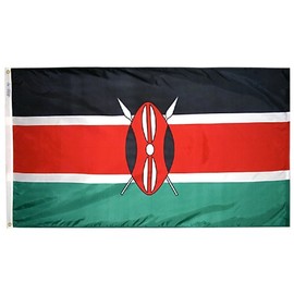 Kenya Flag Nylon 4 ft. x 6 ft.