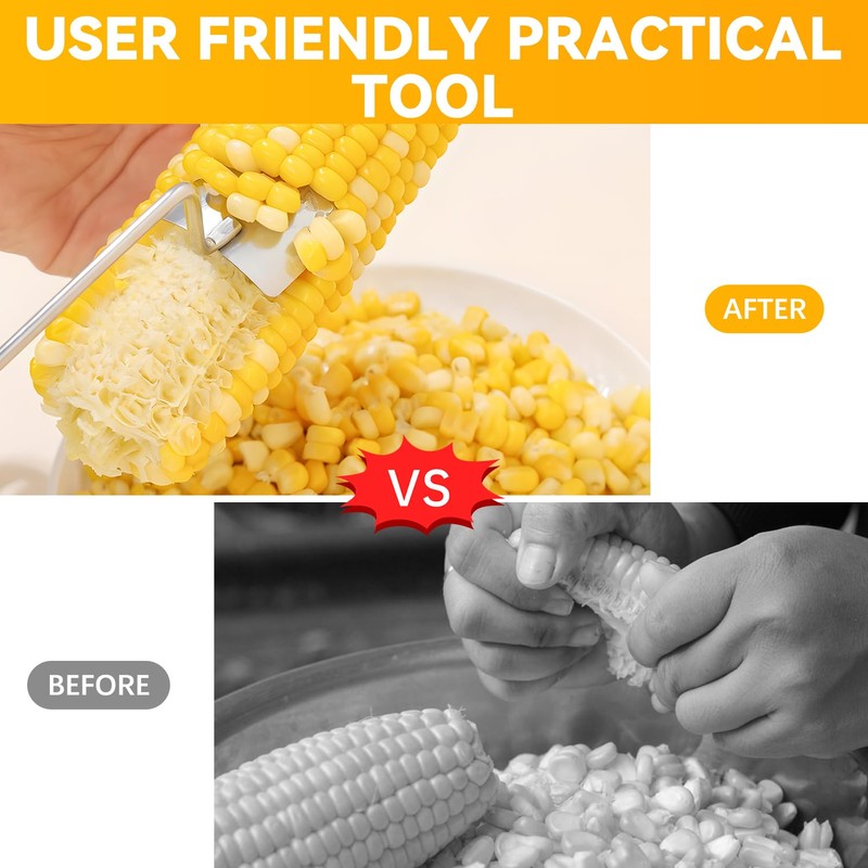 Corn Peeler,Stainless Steel Corn Stripping Tool,Corn Peeler for Corn on