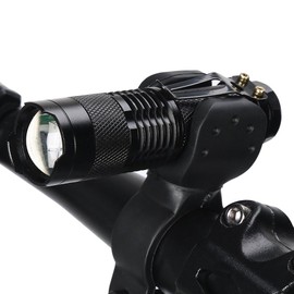 HERCHR LED Bike Light 260 Lumens Waterproof Bicycle Front Headlight 360°Telescopic Zoom Bike Light Adjustable Mountain Bicycle Light for Men Women Kids Road Mountain Cycling Black Bike Headlight