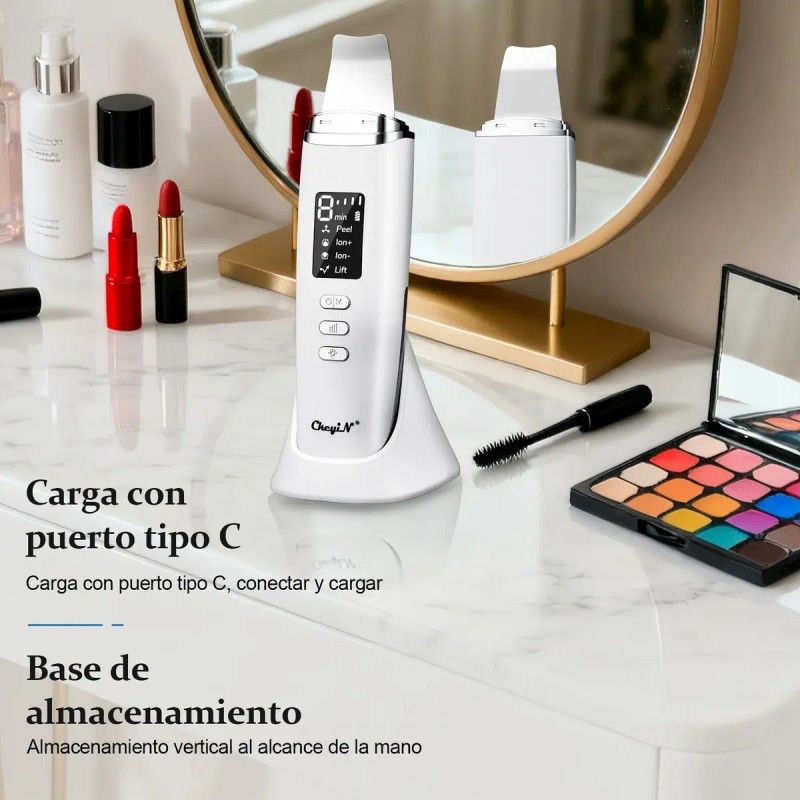 Limpiador Facial Limpieza Eléctrico Ultrasónica Scrubber