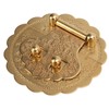 Brass Hasp Buckle Lock Retro Design 8cm Diameter Rust Resistance