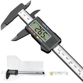 HDLNAK Digital Caliper Set, 6 inch/150 cm Precision Caliper Measuring Tool - 0.01" Accuracy, with Tape Measure Measuring Tape & Micrometer Caliper（New Plastic Caliper）