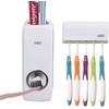 TOWOMO Olet Automatischer Zahnpastaspender, Zahnpastapresse und Zahnbürstenhalter Set (Set mit