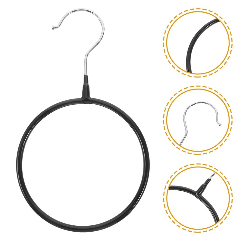 Alipis Scarf Ring Hangers Circle Hooks 10Pcs Belt Hanger Plastic