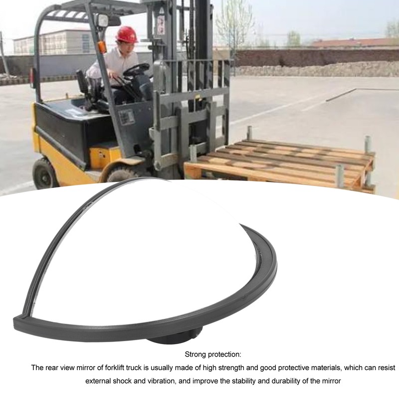 Forklift Rearview Mirror Wide Angle Semicircular Convex Adjustable Rear View