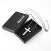 HZMAN Cross Necklace for Men Women Stainless Steel Religious Bible