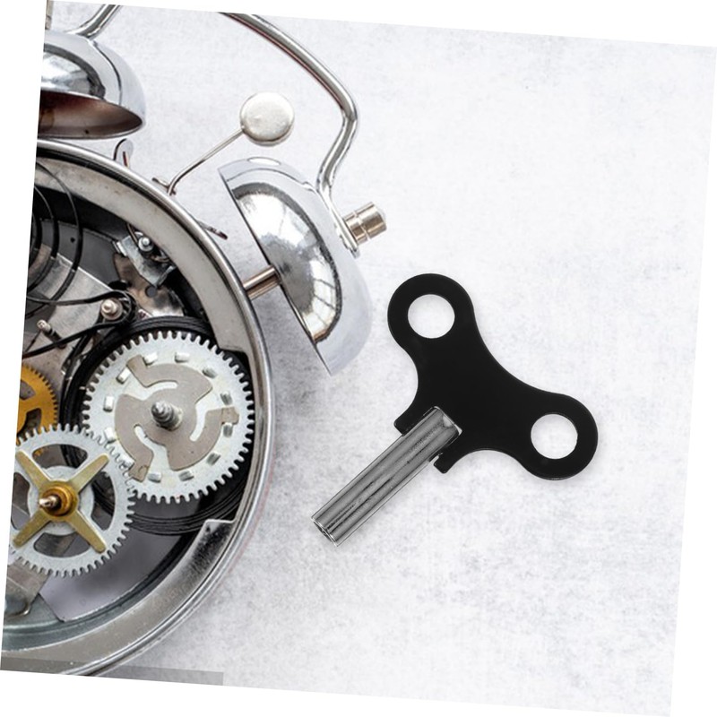 TEHAUX Steel Clock Winding Key Durable Precision Tool for Clock