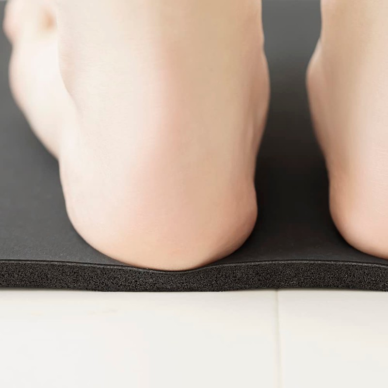&NE NEO-243-BK Lava Stone Bath Mat, Soft, Lava Stone Bath