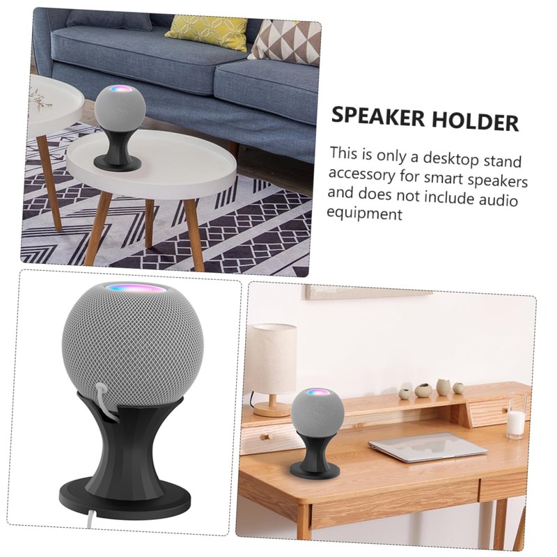 SEWACC Tabletop Speaker Holder for Mini Practical Wire Management Bracket