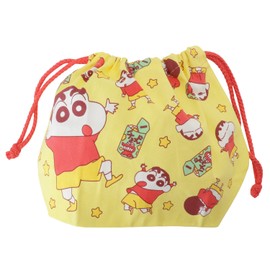 Small Planet Crayon Shin-chan Gusseted Drawstring Shinnosuke and Choco Bichirashi