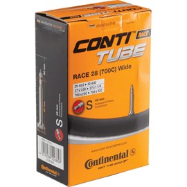 Continental Tube Race28 Wide 700 x 25-32C, Presta (1.7 inches / 42 mm), Set of 2