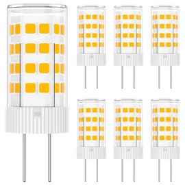 Gaormii G4 LED Bulb 5W 2700K Warm White Bi-pin T3 JC Type 12V AC/DC 30W-40W Halogen Equivalent for Outdoor Landscape Lighting Deck Stair Step Path Lights, Non-dimmable, Pack of 6