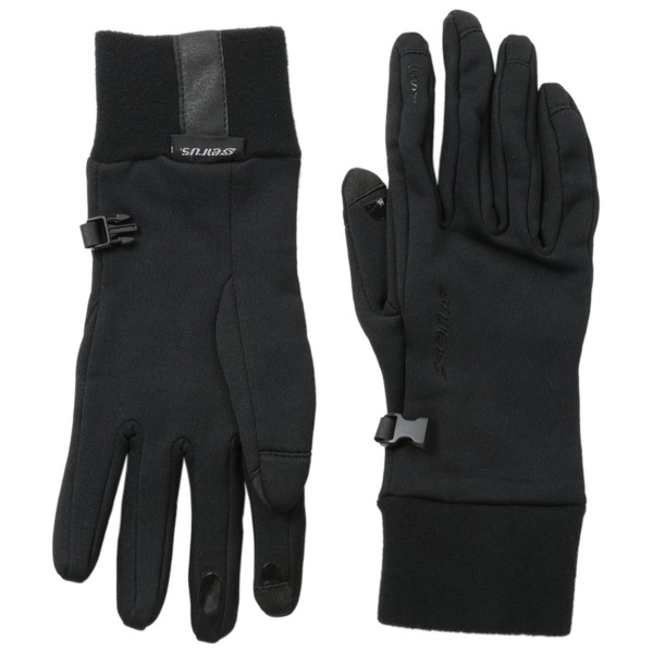 Seirus Innovation Soundtouch Powerstretch Gloves, Black, Small/Medium