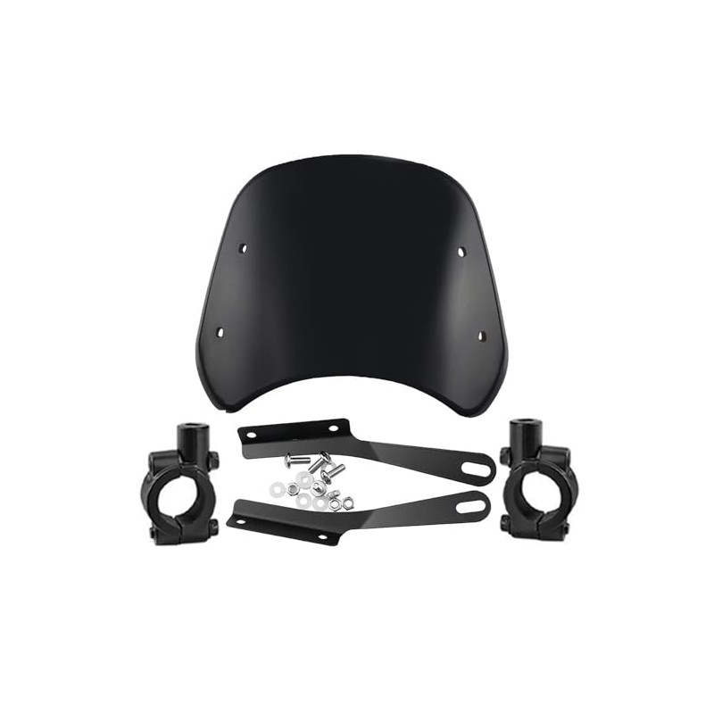 Motorcycle Headlight Windshield Windscreen for 5-7 Inch Round Motorcycles Wind