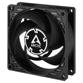 ARCTIC P8-80 mm Case Fan, Pressure-Optimised, Quiet Motor, Computer, Fan Speed: 3000 RPM - Black