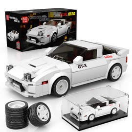 Mould King 27015 Technik Sports Car Building Block Sets with Acrylic Display Case, Model Cars for Collecting, Gifts for Children from 8+ Years / Adult Collector Enthusiasts, (369 Pieces)