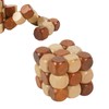 Vokowin Wooden Twist Cube IQ Puzzle - Wooden Brain Teaser