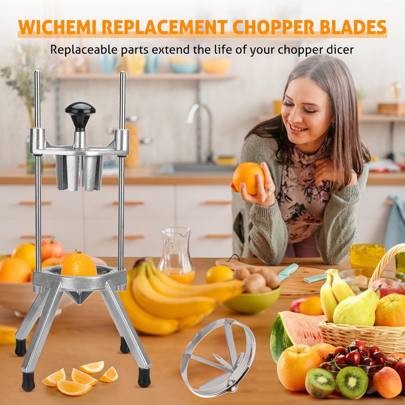 Fruit Cutter Blade Ergonomic Detachable Stainless Steel Sharp Apple Cutter