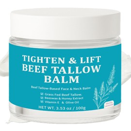 Maidlure Tighten & Lift Beef Tallow Balm, Beef Tallow-Based Face & Neck Balm, Grass Fed Beef Tallow Beeswax & Honey Extract Moisturizer for Tightening and Firming (1)