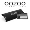 Oozoo Large Women's Watch with Leather Strap and 5-Minute Line