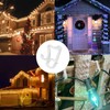 Konictom Christmas Light Hooks for Outside,100 Pcs Plastic Gutter Hooks