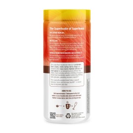 Om Mushroom Superfood Morning Energy Blend 8.47oz Caffeine Free Mushroom Powder