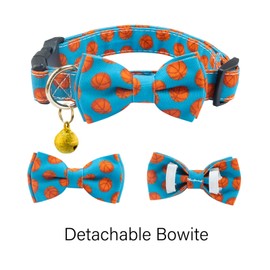 Yizepet Dog Collar with Bow Tie- Adjustable pet Collar for Dogs with Plastic Buckle Collar, Stylish Pattern for Small Medium or Large Boy and Girl Dog and Cat