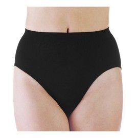 Wearever 1-Pack Women's Black Smooth and Silky Seamless High Leg - Light Absorbency (0.25 Cup) - Incontinence Panties L/XL (Fits Hip Sizes: 41-44")