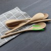 YFWOOD Spoons, Wooden Soup Spoons, Set of 2, Wood Dinner