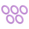 5pcs Baby Soft Silicone Teething Ring Toy Infant Safe Elastic