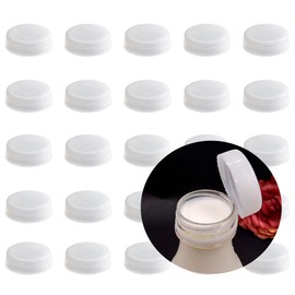 Lakesstory Bottle Caps Tamper Seal Lids Cap for Bottle Screw Cap Bottle Plastic Bottle Caps Juice Bottles Cap (pack of 25, clear)