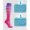 Compression Socks for Women Men, 3 Pairs Graduated Compression Support