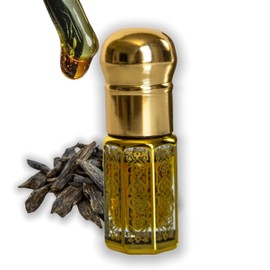 Ercao Luxury Pure Agarwood(Oud) Essential Oil - Suitable for Perfume Blending and Incense (Arabian Oud Oil Weight2g)