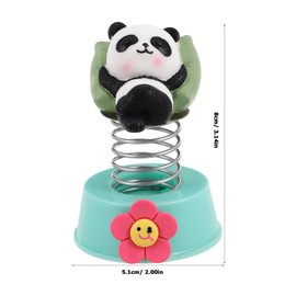 CHILDWEET Panda Car Dashboard Bobblehead Cute Panda Figurine for Car Interior Office Home Decoration Durable and Fun Desktop Animal Statue