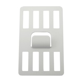 Wall Beauty Staple Mount Wall Hook P-8 Fixing Hardware for Plasterboard White Invisible 2 Piece Set P-8Shw