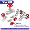 3/4" NPT Stainless Steel S-Type Globe Valve, Accurately Adjust Flow