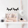 1 Pair of Eye Eyelashes Wooden Children's Room Wall Decoration
