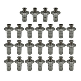 Poolzilla 25 Pack Stainless Steel Pool Cover Anchors for Concrete and Pavers, Made of High Grade SS 304 for Added Durability