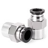 TAILONZ PNEUMATIC Male Straight 1/4 Inch Tube OD x 1/4