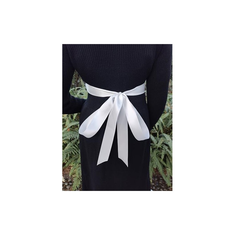 1.6'' Wide Satin Ribbon Sash Belt for Dress Bridal Wedding