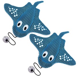 Hot Tub Scum Absorber, Reusable Spa & Pool Cleaner, Scum Absorber for Spa Hot Tub, Hot Tub Oil Absorbing Keeps Water Clean, Scum Bug for Spa Hot Tub (Manta, 2)