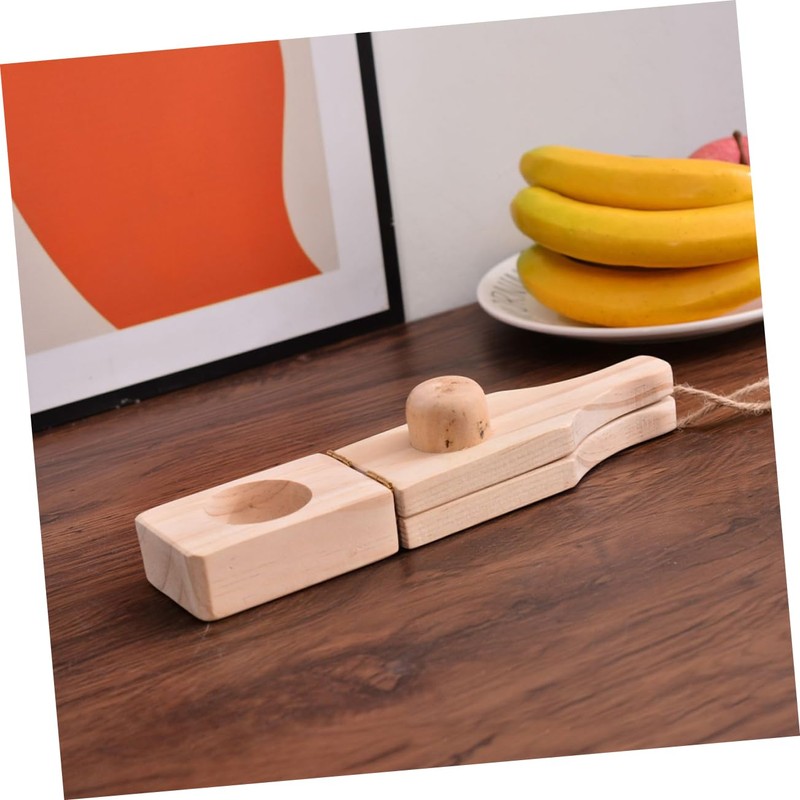 COLLBATH Traditional Caribbean Style Wooden Plantain Press Plantain Masher for