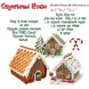 Gracelaza 10 Pieces Christmas Gingerbread House Cookie Cutters Set -