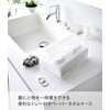 Yamazaki 3126 Paper Towel Case with Tray Lid, Clear, Approx.
