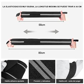 Muñequeras Gym, Correas de Muñeca para Hombres y Mujeres, Aumentar a Presión, Protexe os Pulsos, Adecuado para Entrenamiento, Gimnasio, Levantamento d