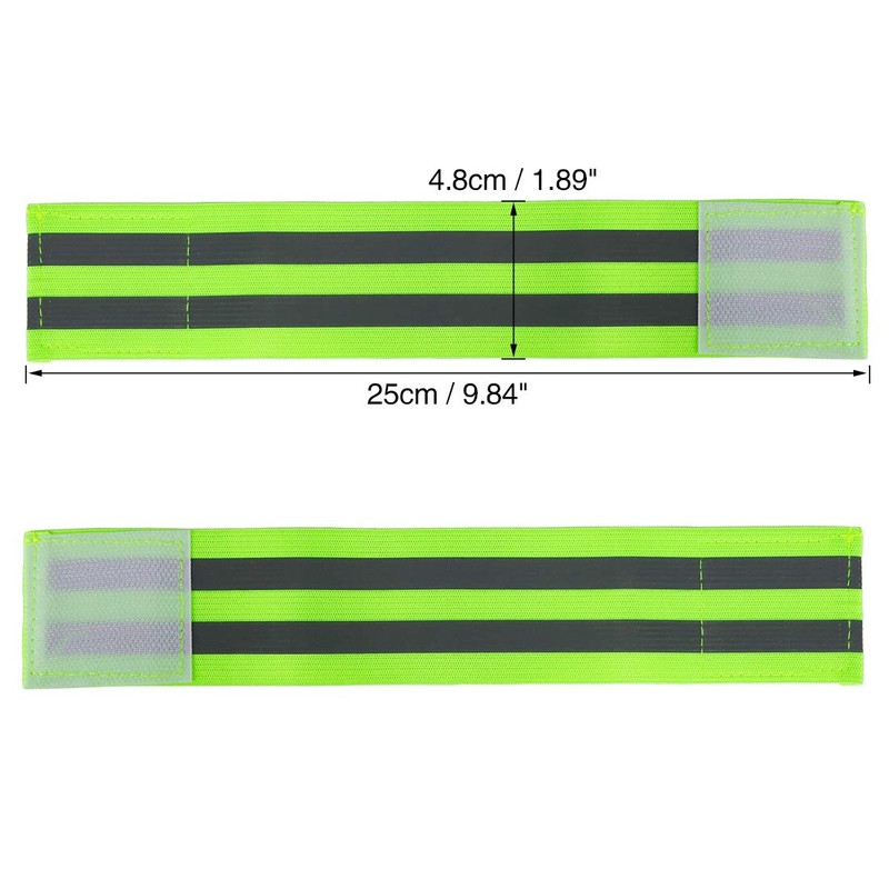 X AUTOHAUX 4 Pcs Reflective Bands for Wrist Reflective Wristbands