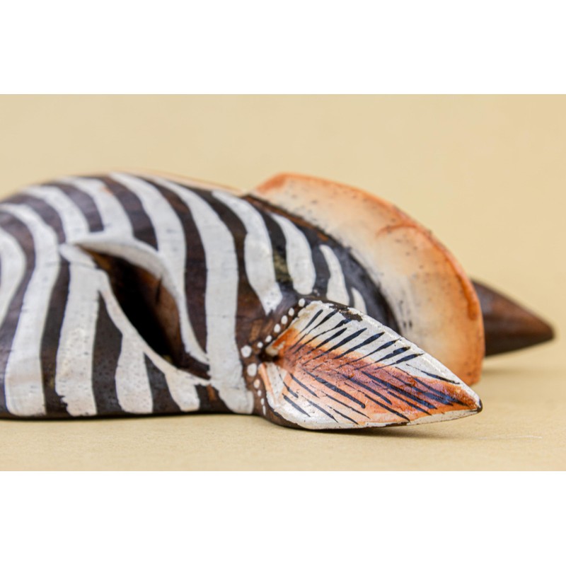 Woru Zebra Wooden Mask from Bali Wall Mask Available in