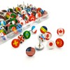 200Pcs Push Pins Creative Fashion Flag Thumb Tacks for Bulletin